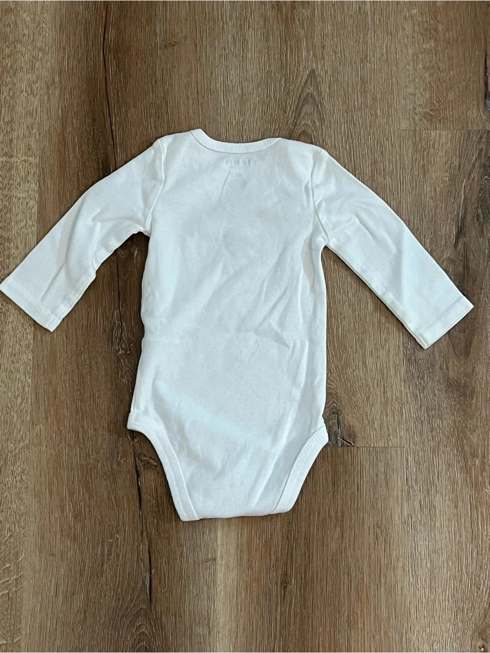Carter's | White Long-Sleeve Bodysuit Embroidered Reindeer with Red Scarf Sz 6M